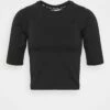 DKNY SEAMLESS ELBOW SLEEVE - Print T-shirt - Black -Bag Haven Store d26e4d44f2f048da82959ac00cd1bc53