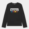 DKNY LONG SLEEVE UNISEX - Long Sleeved Top - Black -Bag Haven Store d350d9e7a0a848d193be4d065c395d43
