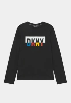 DKNY LONG SLEEVE UNISEX - Long Sleeved Top - Black