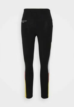 DKNY HIGH WAIST COLORBLOCK - Leggings - Marigold