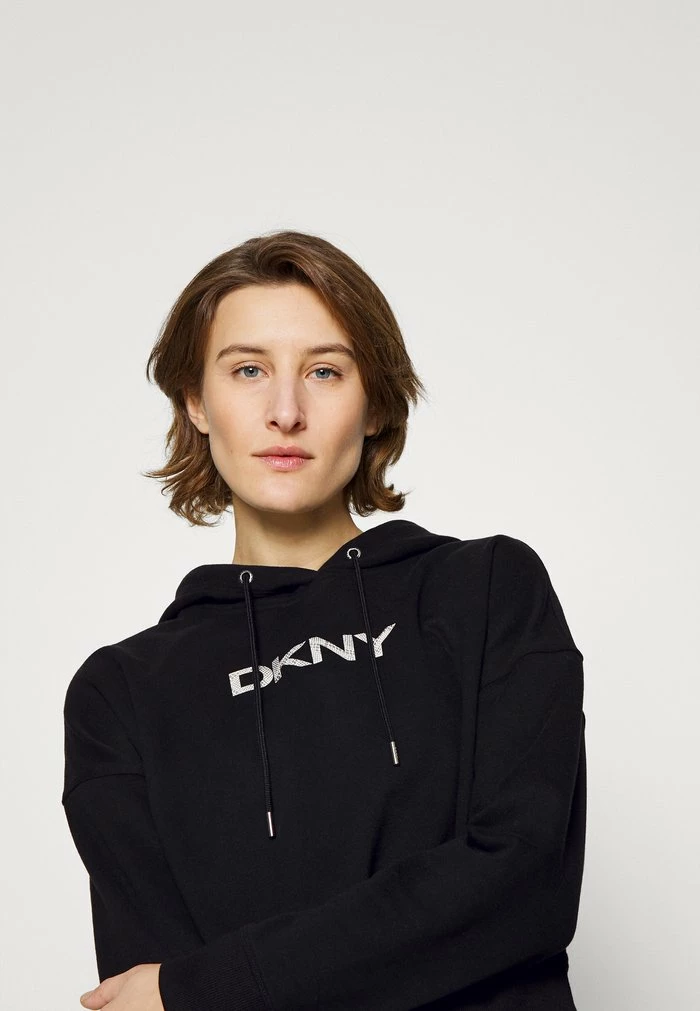 DKNY DEBOSSED SNAKE LOGO HOODIE - Hoodie - Black/silver 7 DKNY DEBOSSED SNAKE LOGO HOODIE - Hoodie - Black/silver - Image 5