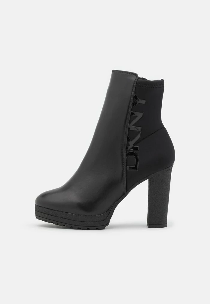 DKNY TESSI PLATFORM BOOTIE - Platform Ankle Boots - Black/shiny Black 4 DKNY TESSI PLATFORM BOOTIE - Platform Ankle Boots - Black/shiny Black - Image 2