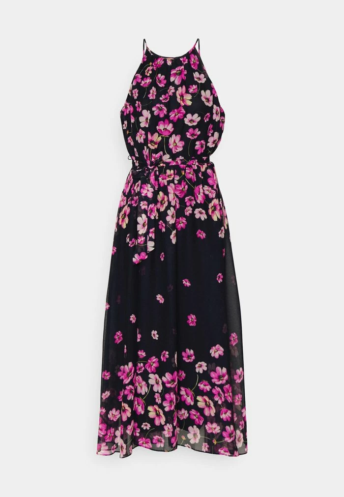 DKNY HALTER FIT MIDI WITH TIE WAIST - Day Dress - Spring Navy 7 DKNY HALTER FIT MIDI WITH TIE WAIST - Day Dress - Spring Navy - Image 6