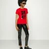 DKNY STACKED SEQUIN LOGO - Print T-shirt - Rudolph Red/black -Bag Haven Store d6ffb2d47c7c421486d3531eae399369