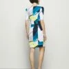 DKNY RUCHED SHEATH - Shift Dress - Spring Navy/multi -Bag Haven Store d7f6d3f263454a7aa693c4bcac363ea8