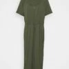 DKNY LOGO DRAWSTRING DRESS - Jersey Dress - Military Green -Bag Haven Store d861c6cd982a415995f6fe5192993aa1