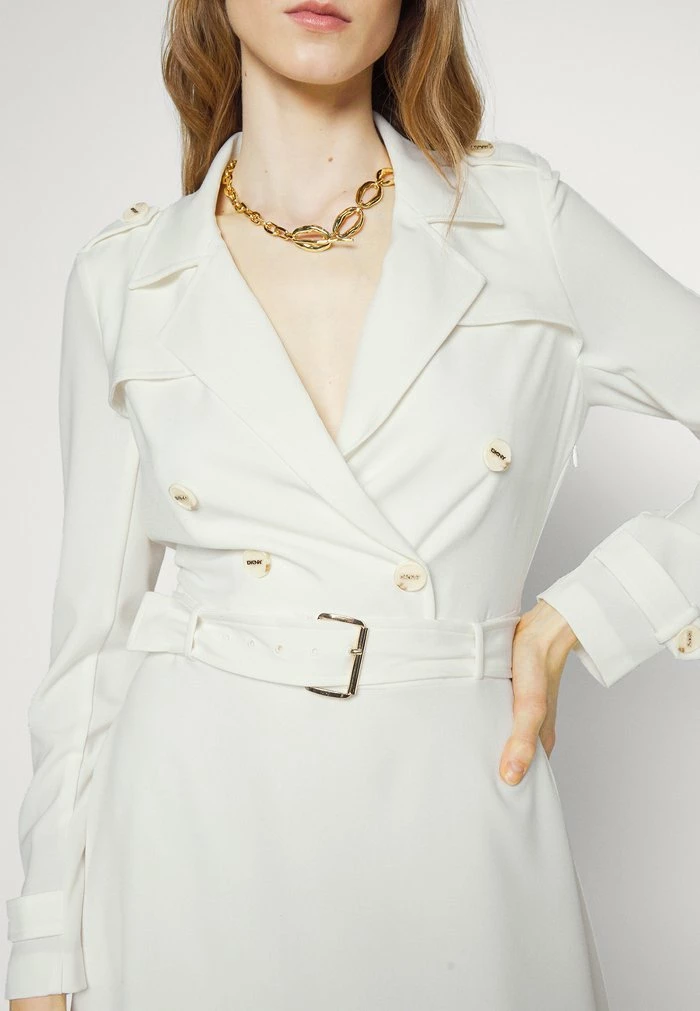 DKNY TRENCH FIT - Day Dress - Ivory 9 DKNY TRENCH FIT - Day Dress - Ivory - Image 7