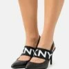 DKNY RIO SLINGBACK PLOGO BAND - Classic Heels - Black/white -Bag Haven Store de7209e8b70142b4a0a699f96caa0e01