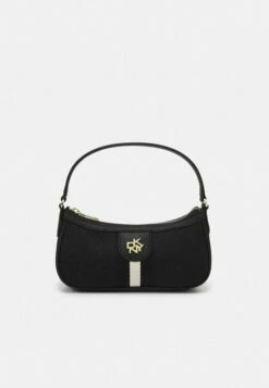 DKNY CAROL BAGUETTE - Handbag - Black/black
