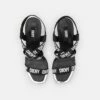 DKNY BANI MULTI BAND SLINGBACK - High Heeled Sandals - Black/white -Bag Haven Store e387de4e4f1e47bc9883d07484cd23a1