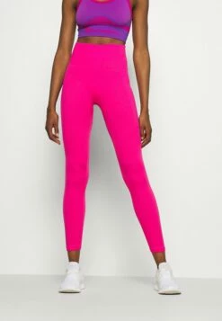DKNY HIGH WAISTED SEAMLESS - Leggings - Beetroot