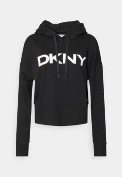 DKNY EXPLODED LOGO HOODIE - Sweatshirt - Black/white