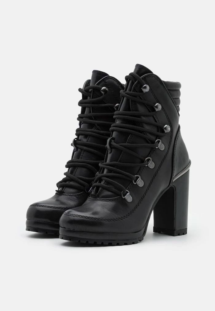 DKNY LENNI LACE UP - High Heeled Ankle Boots - Black 5 DKNY LENNI LACE UP - High Heeled Ankle Boots - Black - Image 3