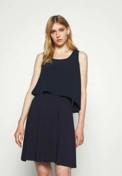 DKNY POPOVER DRESS - Jersey Dress - Spring Navy