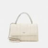 DKNY SEVA SHOULDER BAG - Across Body Bag - Ivory/silver-coloured -Bag Haven Store e74bde56ed5e48aa9407b4c573481f6a
