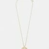 DKNY LOGO PENDANT - Necklace - Gold-coloured -Bag Haven Store e95626141c734c26b6ef09139a094be9