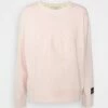DKNY EMBOSSED MEDALLION CREWNECK PULLOVER - Sweatshirt - Rosewater -Bag Haven Store e984f4421b0742a3b47f2c4e196ca704