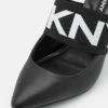DKNY RIO SLINGBACK PLOGO BAND - Classic Heels - Black/white -Bag Haven Store f27496a9576c4d6b94ea36942bdf96c5