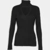 DKNY TURTLENECK CHEST CUT OUT - Jumper - Black -Bag Haven Store f2f3978cb0d7448386b8b6b6c6c59c4f