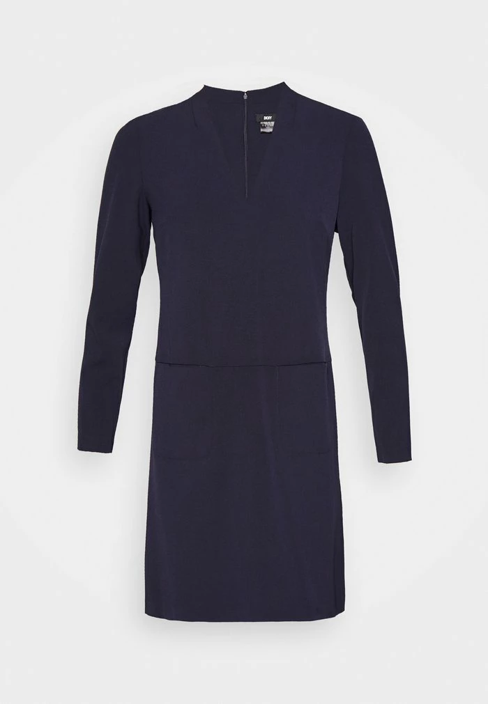DKNY V NECK SHIFT WITH POCKETS - Shift Dress - Spring Navy 7 DKNY V NECK SHIFT WITH POCKETS - Shift Dress - Spring Navy - Image 5