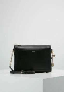 DKNY SUTTON - Across Body Bag - Black/gold