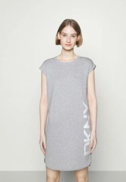 DKNY FOUNDATION LOGO DRESS - Day Dress - Heather Grey
