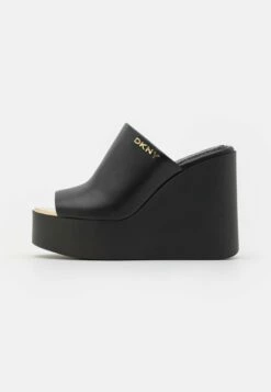 DKNY PEN WEDGE MULE - Heeled Mules - Black