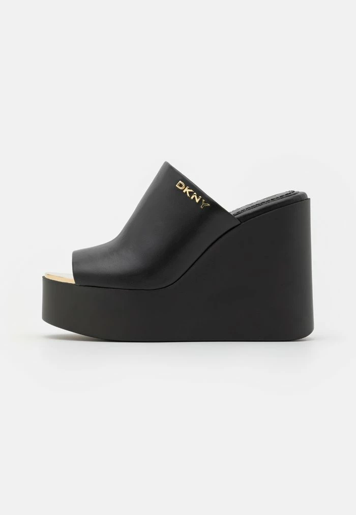 DKNY PEN WEDGE MULE - Heeled Mules - Black 3 DKNY PEN WEDGE MULE - Heeled Mules - Black