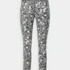 DKNY GARDEN PARTY HIGH WAIST - Leggings - Black/white -Bag Haven Store fceec4042de5492c93cf7ac06a758cdb