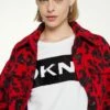 DKNY SEQUIN BOX CUT OUT LOGO - Sweatshirt - White -Bag Haven Store fe7a94bea9fd4cc7b2d3aa512eb0af0f